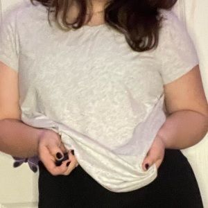 No boundaries size 21 adult (3x) gray shirt 57%cotton 38%polyester 5%spandex